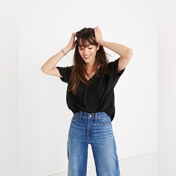 Madewell Tops - MADEWELL Black Rhyme Top
